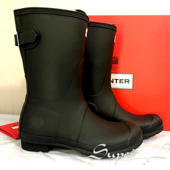 NEW Hunter Women's Original Back Adjustable Short Rain Boots - Picture 1 of 9